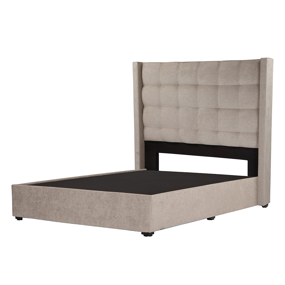 Foto 3 pulgar | Cabecera Dicasa Titan Arena + Base Cama Matrimonial + Almohada Oso 2 + Sabanas Basic