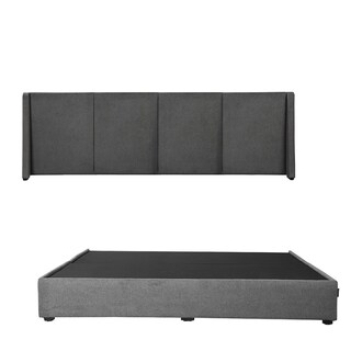 Foto 2 | Cabecera Dicasa Milan Gris + Base Cama King Size + Almohada 2pack + Protector Cloud + Sabanas Softy
