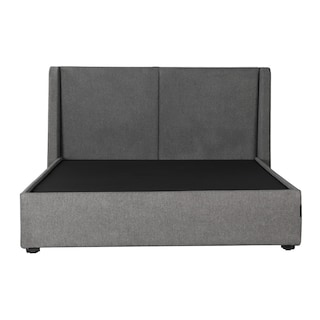Foto 2 | Cabecera Dicasa Milan Gris + Base Cama Matrimonial + Almohada 2pack + Protector Cloud + Sabanas Softy