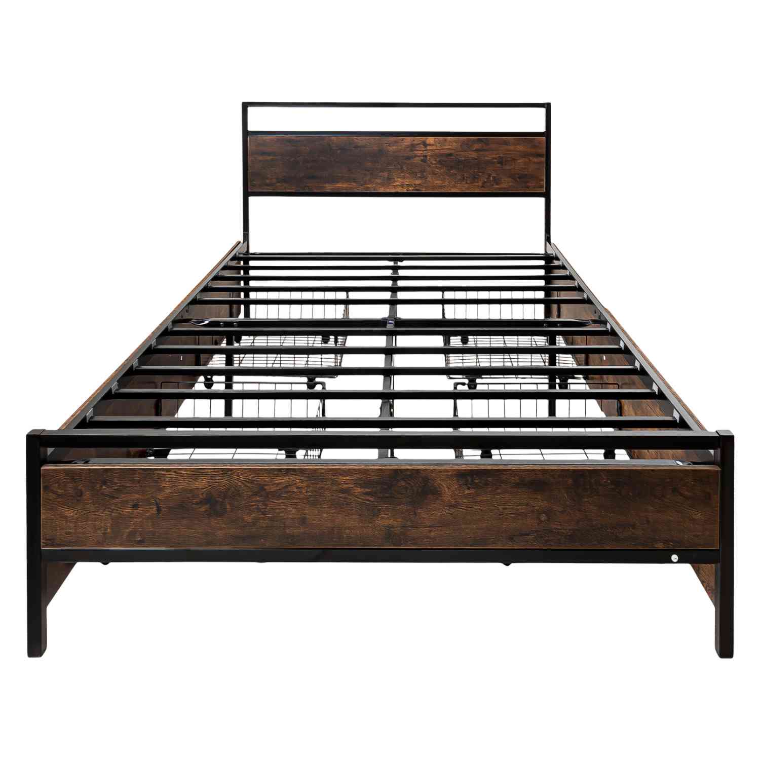 Foto 3 pulgar | Base Cama Country Matrimonial Tipo Madera Cajones Metal Houzer