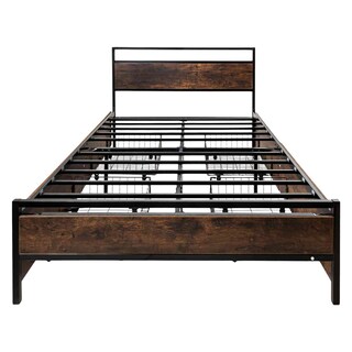 Foto 2 | Base Cama Country Matrimonial Tipo Madera Cajones Metal Houzer