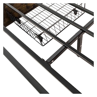 Foto 4 | Base Cama Queen Country Tipo Madera Cajones Metal Acero Houzer