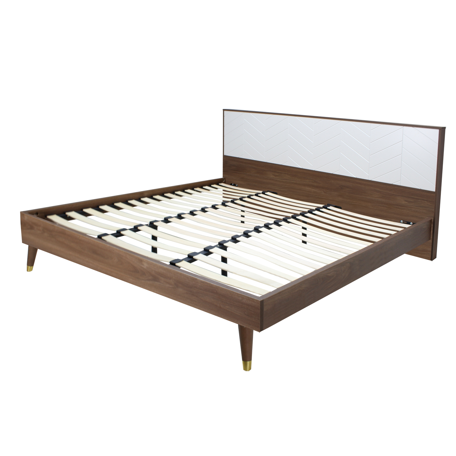 Cama Queen Size Teramo S51 Nogal