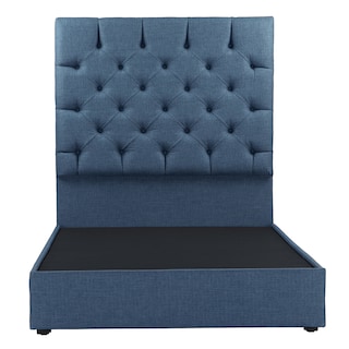 Foto 2 | Cabecera Dicasa Capri + Base Cama Azul Matrimonial