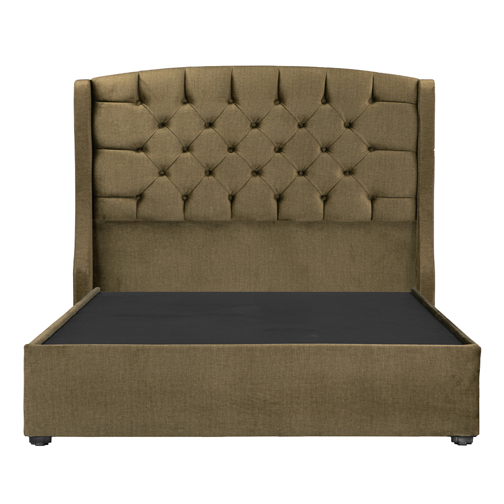 Foto 3 pulgar | Cabecera Dicasa Sitka Verde + Base Cama Verde Matrimonial
