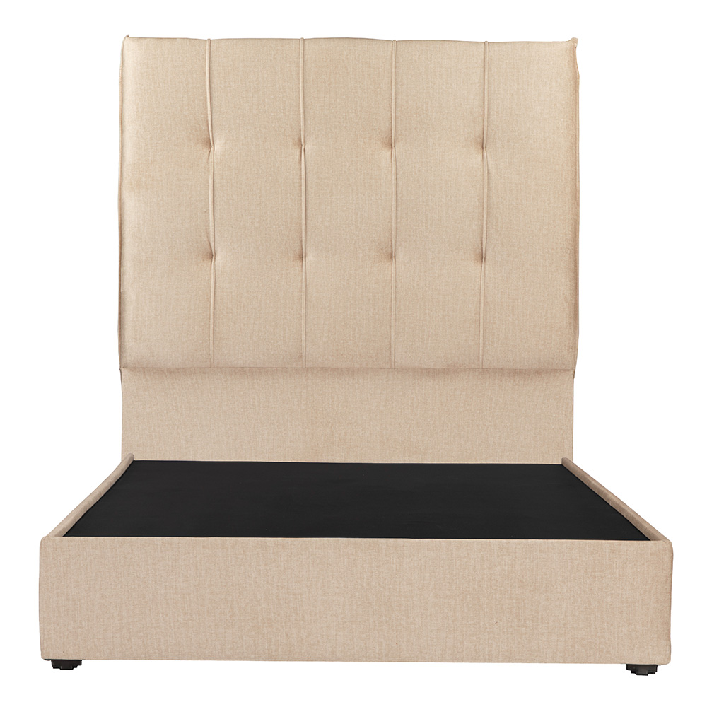 Cabecera Dicasa Kenzo Beige + Base Cama Beige Matrimonial