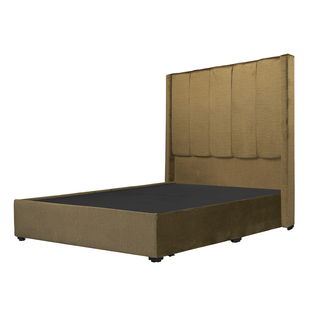 Cabecera Dicasa Nizza Verde + Base Cama Verde Matrimonial