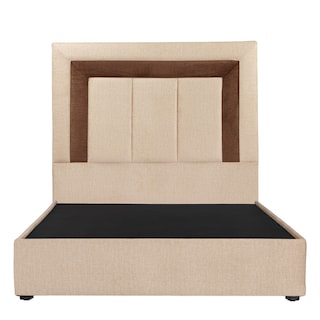 Foto 1 | Cabecera Dicasa Bora Beige con Café + Base Cama Beige Matrimonial