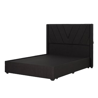 Foto 1 | Cabecera Dicasa Aurora Negro Matrimonial + Base Cama Negro