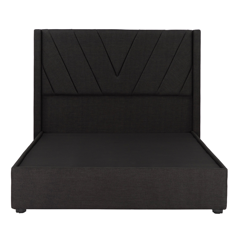 Foto 3 pulgar | Cabecera Dicasa Aurora Negro Matrimonial + Base Cama Negro