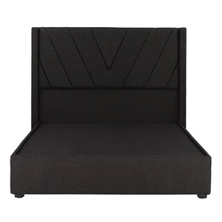 Foto 2 | Cabecera Dicasa Aurora Negro Matrimonial + Base Cama Negro