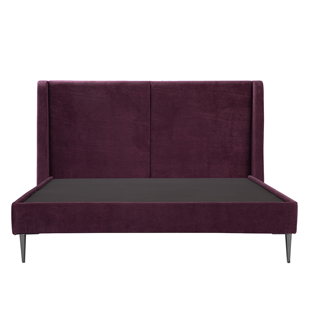 Foto 3 pulgar | Cabecera Dicasa Milan Morado + Base Cama Slim Morado King Size