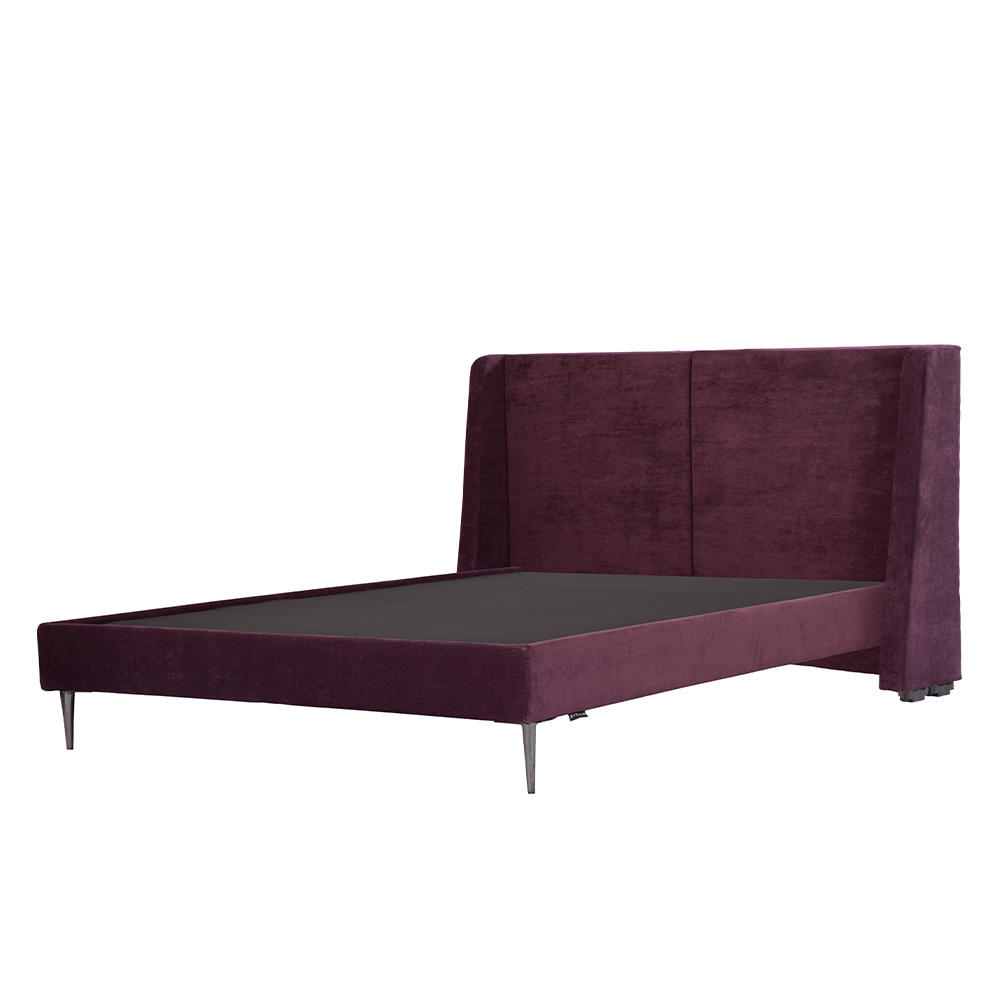 Foto 4 pulgar | Cabecera Dicasa Milan Morado + Base Cama Slim Morado King Size