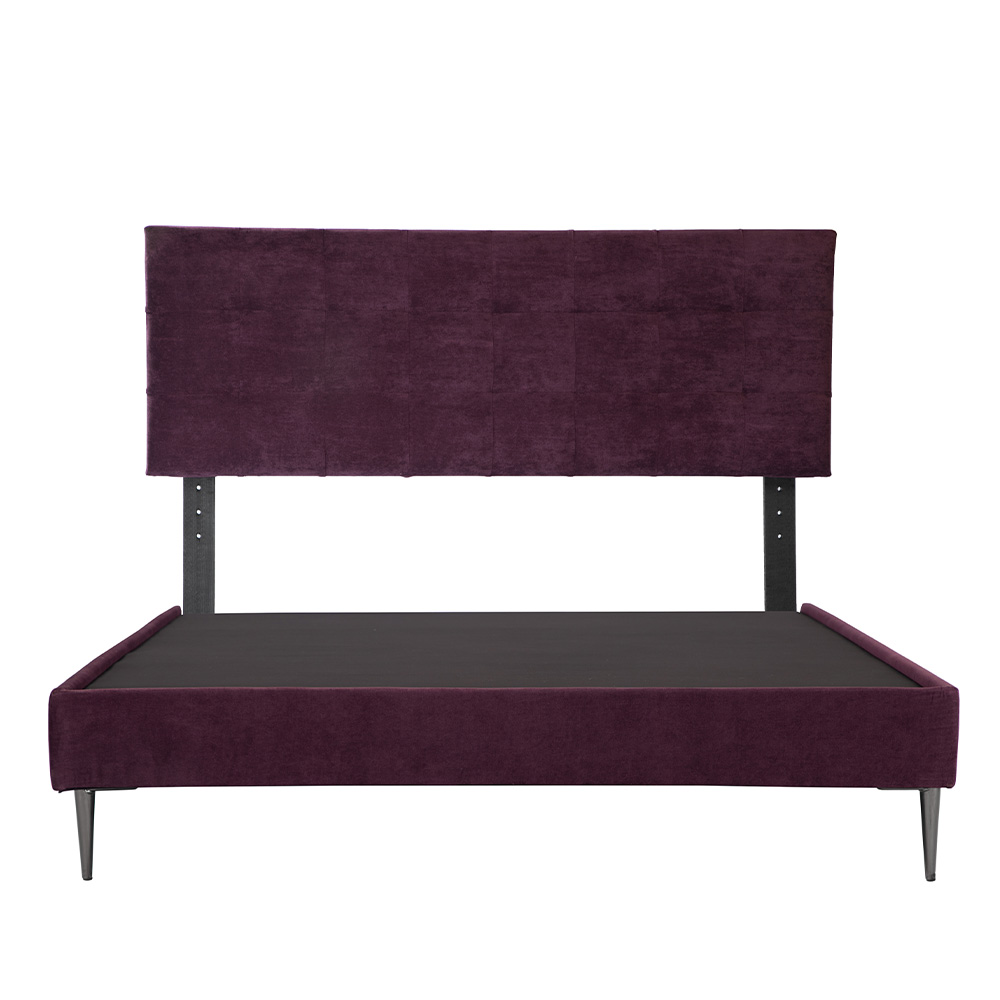 Foto 3 pulgar | Cabecera Catania Morado + Base Cama Slim Morado King Size