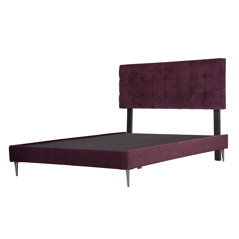 Foto 4 pulgar | Cabecera Catania Morado + Base Cama Slim Morado King Size