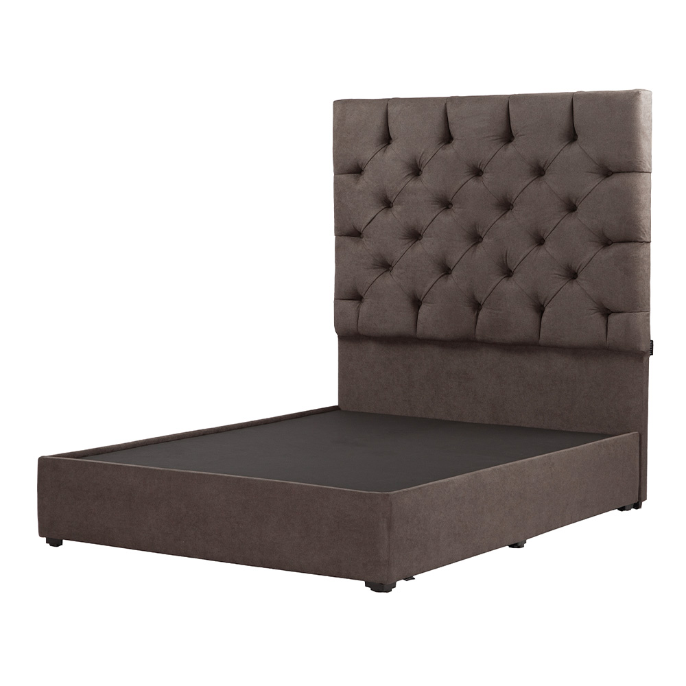 Foto 3 pulgar | Cabecera Dicasa Capri Chocolate Queen Size + Base Cama + Almohada 2pack + Protector Cloud+ Sabanas Softy