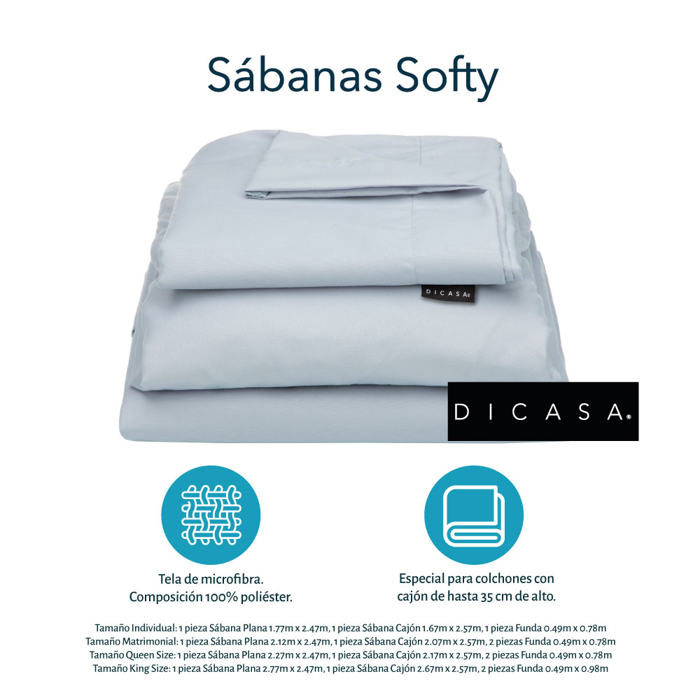 Foto 7 | Cabecera Dicasa Nizza Gris King Size + Base Cama + Almohada 2pack + Protector Cloud + Sabanas Soft + Edredon Homy