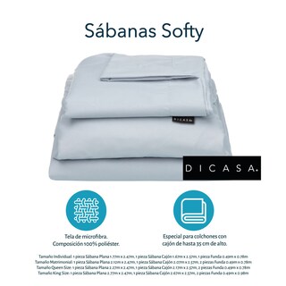 Foto 7 | Cabecera Dicasa Nizza Gris King Size + Base Cama + Almohada 2pack + Protector Cloud + Sabanas Soft + Edredon Homy