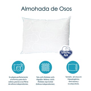 Foto 5 | Cabecera Sitka Plata King Size + Base Cama + Almohada Oso 2 + Sabanas Basic