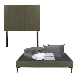 Foto 1 | Cabecera Dicasa Argos Verde Matrimonial + Base Slim + Almohada 2pack + Protector Cloud + Sabanas Softy + Edredon Homy