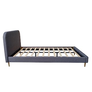 Foto 3 | Base Cama Box Individual Tapizada Metal Madera Con Cabecera
