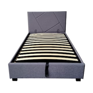 Foto 2 | Base Cama Box Abatible Individual De Metal Madera Con Tapiz