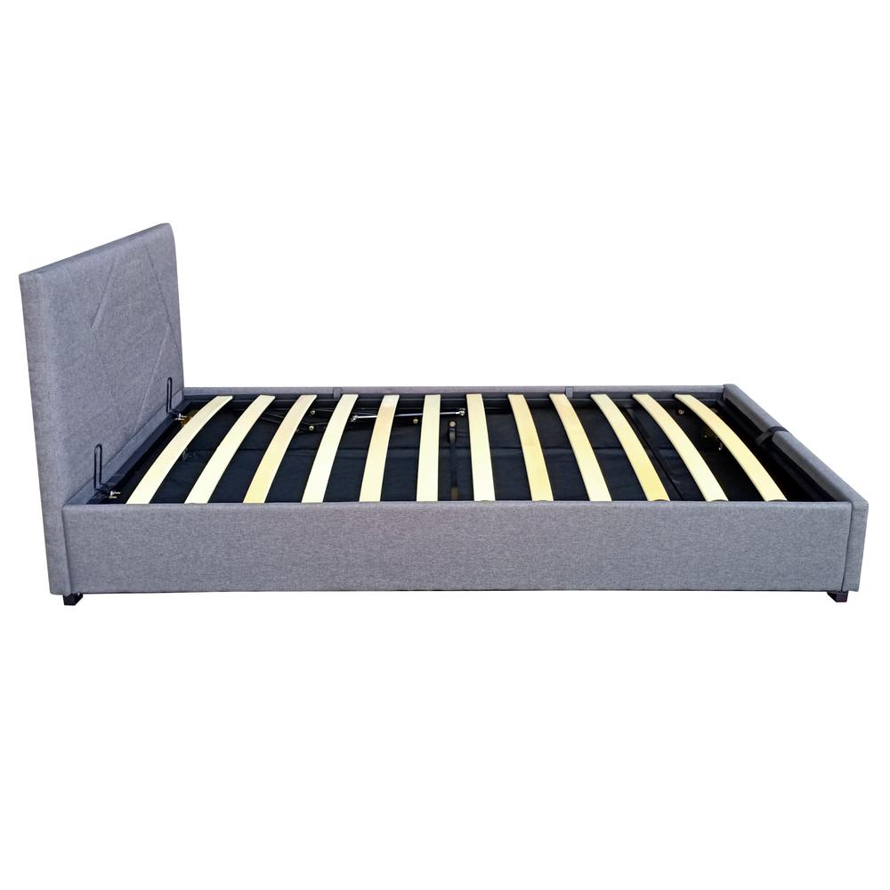 Foto 5 pulgar | Base Cama Box Abatible Individual De Metal Madera Con Tapiz