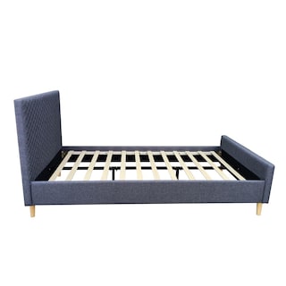 Foto 3 | Base Cama Box Individual De Metal Madera + Cabecera Tapizada
