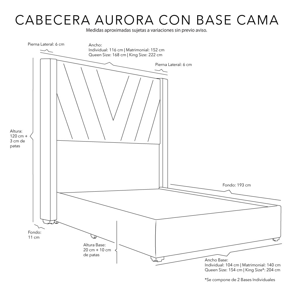 Foto 3 | Cabecera Dicasa Aurora Negro Matrimonial + Base Cama + Colchon Spring Air Marte