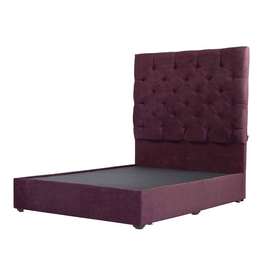 Foto 2 | Cabecera Dicasa Capri Morado Matrimonial + Base Cama + Colchon Spring Air Morgan