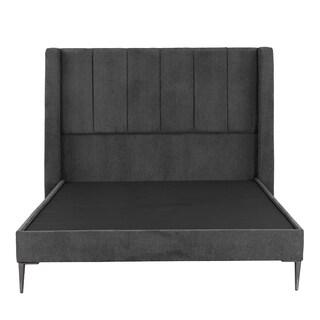 Foto 2 | Cabecera Foss Gris Carbon + Base Cama Slim Individual