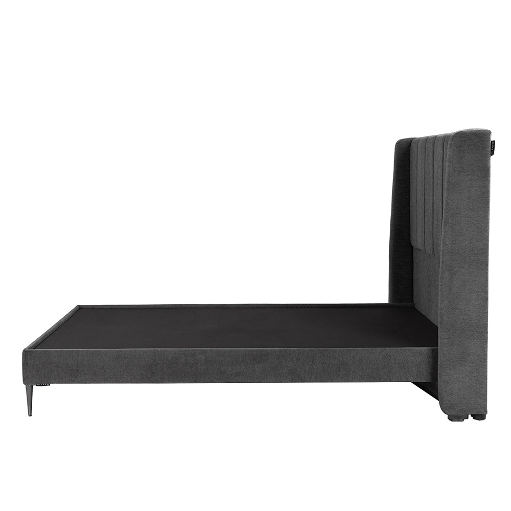 Foto 5 pulgar | Cabecera Foss Gris Carbon + Base Cama Slim Individual
