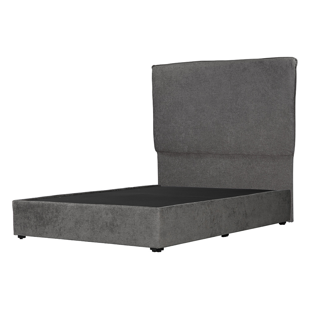 Cabecera Split Gris Oscuro Matrimonial + Base Cama