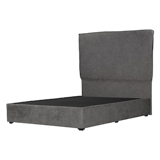 Foto 1 | Cabecera Split Gris Oscuro Matrimonial + Base Cama