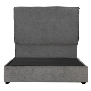 Foto 2 | Cabecera Split Gris Oscuro Matrimonial + Base Cama