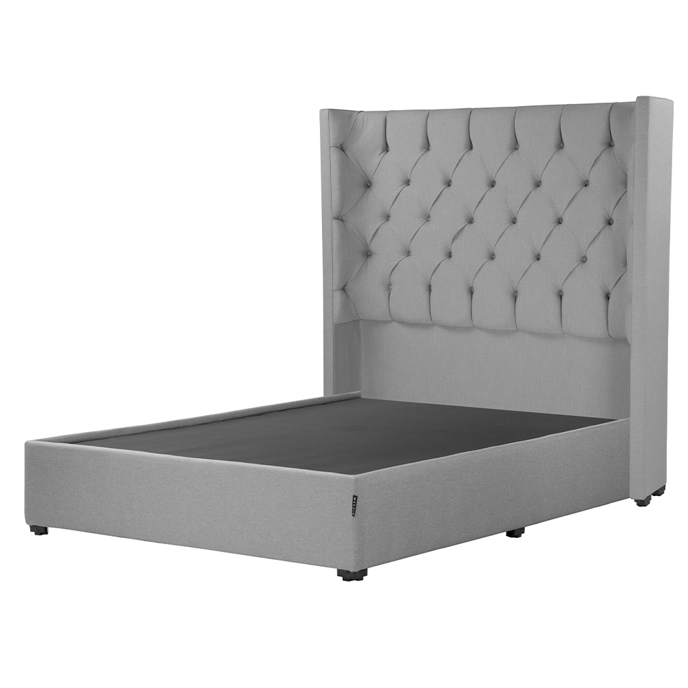Foto 2 | Cabecera Tartuk Gris  Individual + Base Cama