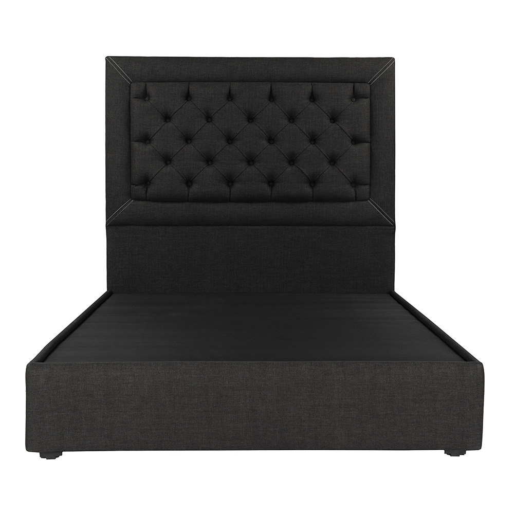Foto 3 pulgar | Cabecera Dicasa Mary Negro Matrimonial + Base Cama