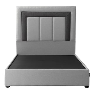 Foto 2 | Cabecera Dicasa Bora Gris Franja Negro Queen Size + Base Cama