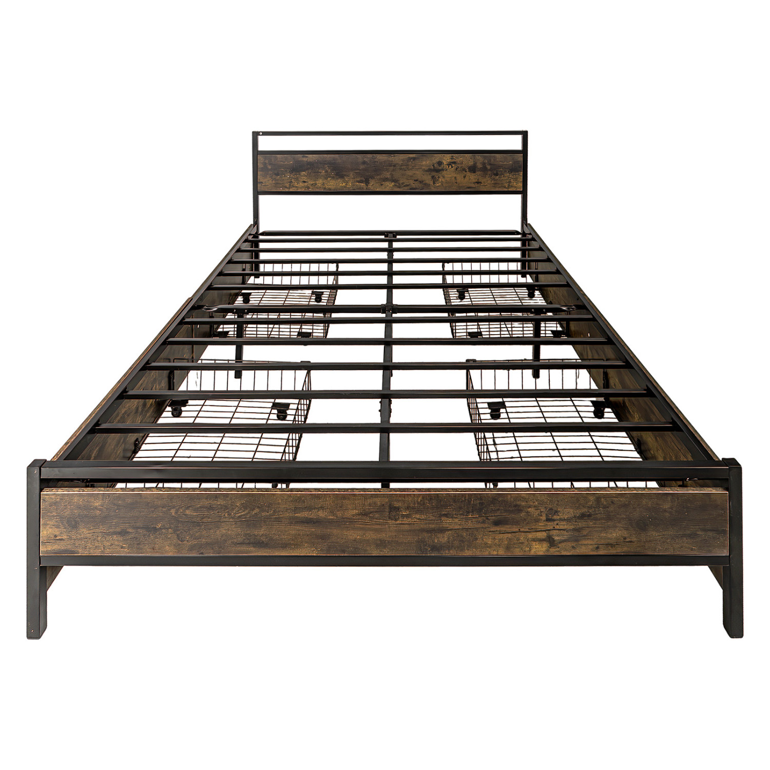 Foto 8 pulgar | Base Cama Queen Recámara + Cómoda 5 Cajones Country Moderno Houzer Rack & Pack