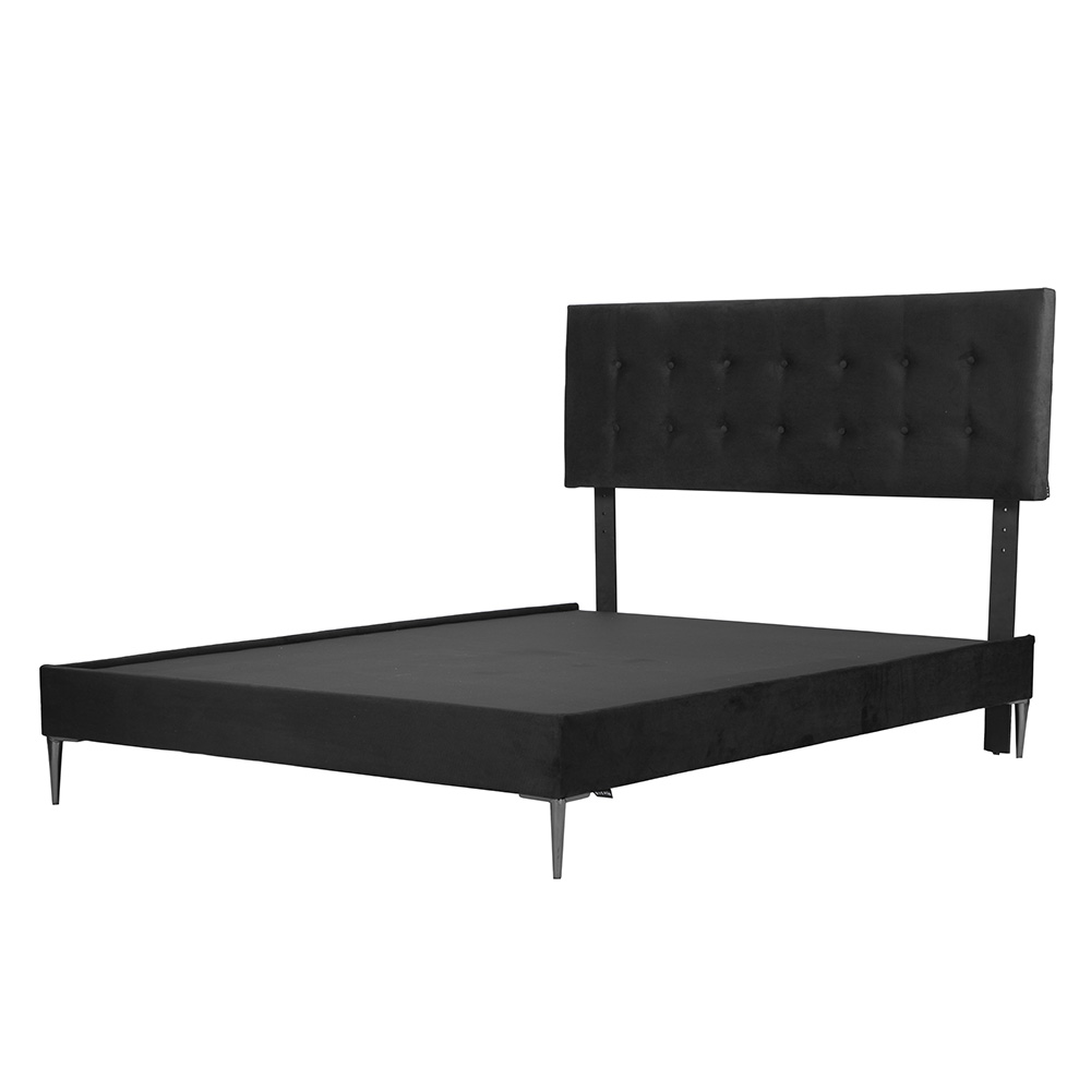 Foto 4 pulgar | Cabecera Dicasa Bilbao Color Negro Queen Size + Base Cama Slim Dicasa Color Negro Queen Size