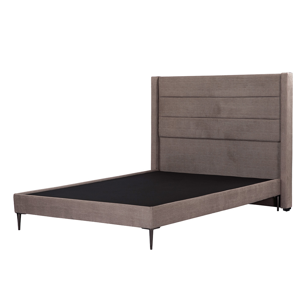 Foto 2 | Cabecera Dicasa Lugo Color Gris Oscuro Matrimonial + Base Cama Slim Dicasa Color Gris Oscuro Matrimonial
