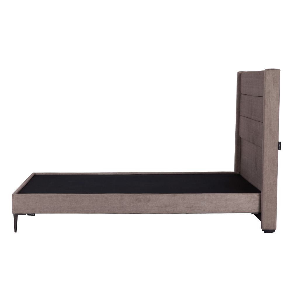 Foto 4 pulgar | Cabecera Dicasa Lugo Color Gris Oscuro Matrimonial + Base Cama Slim Dicasa Color Gris Oscuro Matrimonial