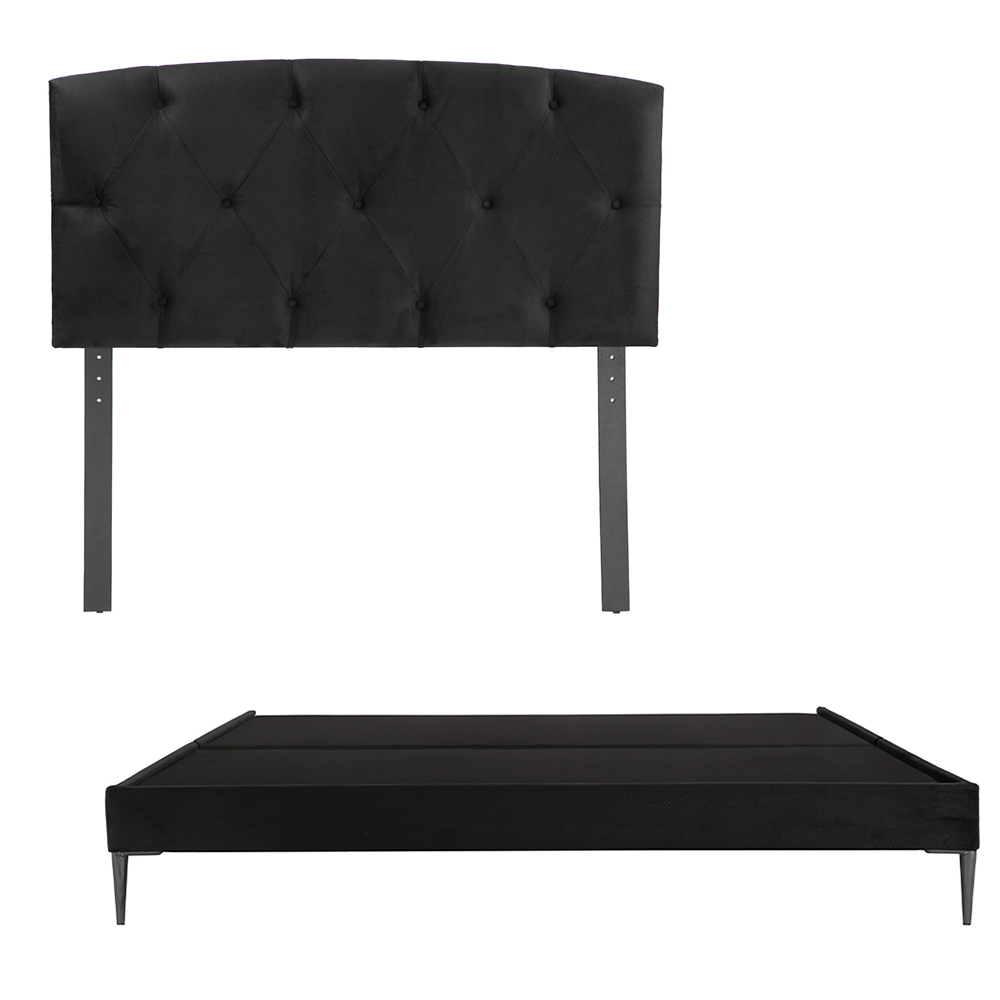 Foto 5 | Cabecera Dicasa Sigma Color Negro Queen Size + Base Cama Slim Dicasa Color Negro Queen Size