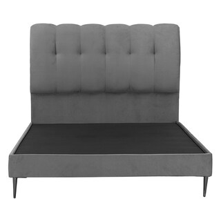 Foto 1 | Cabecera Dicasa Nube Color Gris Matrimonial + Base Cama Slim Dicasa Color Gris Matrimonial