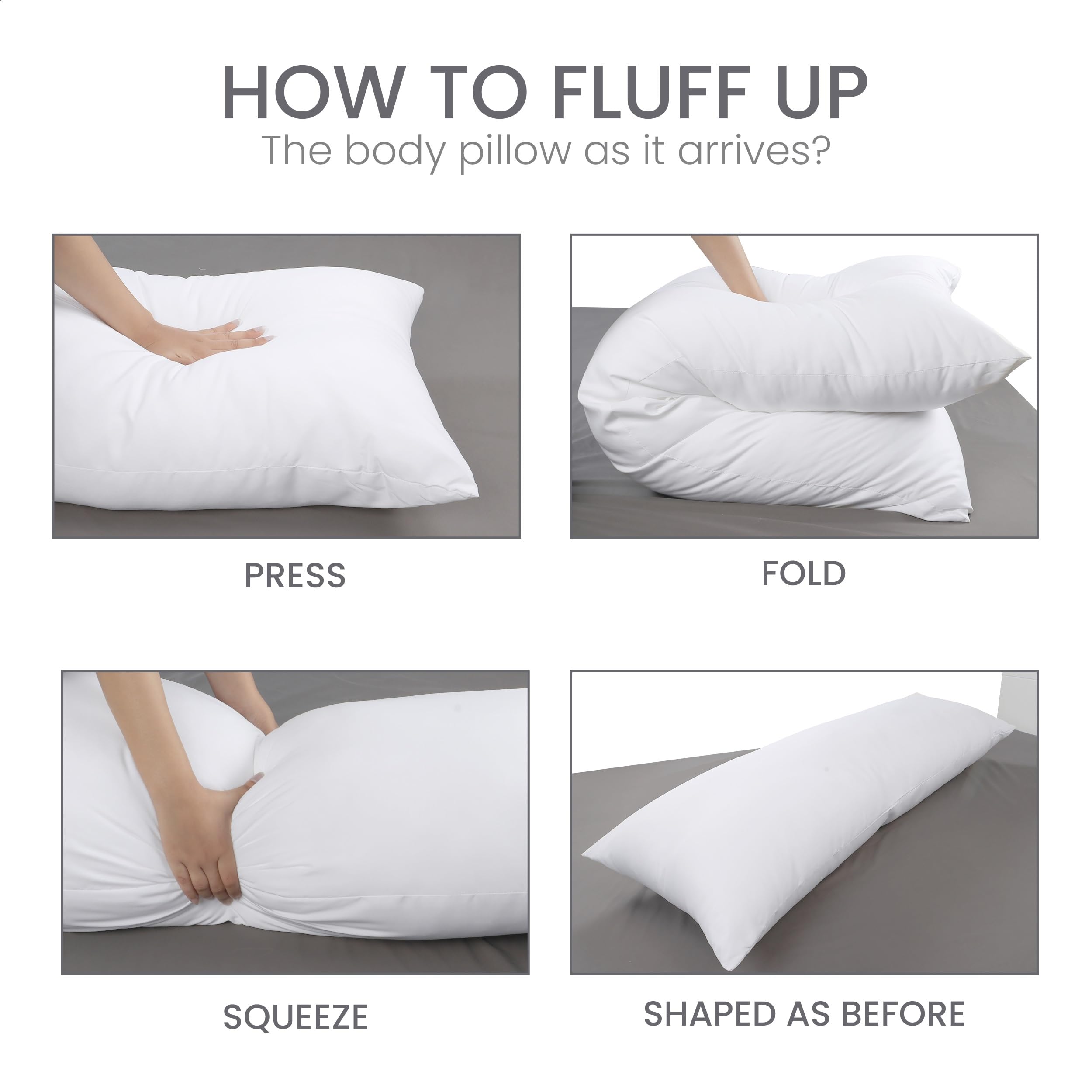 Foto 7 pulgar | Almohada Corporal Completa Para Adultos, Utopia Bedding - Venta Internacional.