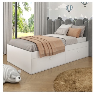Foto 3 | Cama Individual Skal 4 Puertas Color Blanco