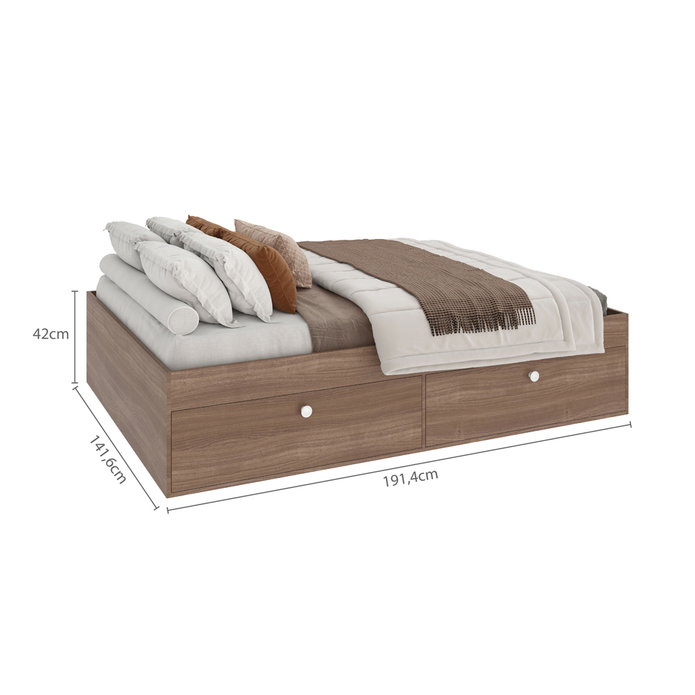 Foto 6 pulgar | Cama Matrimonial Skal 4 Puertas