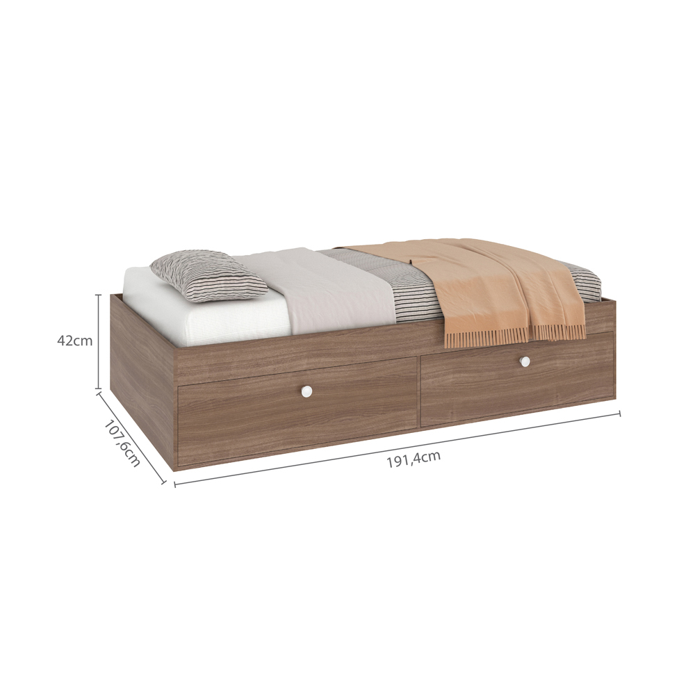 Foto 5 | Cama Individual Skal 4 Puertas