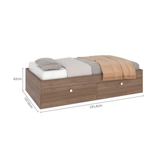 Foto 5 | Cama Individual Skal 4 Puertas