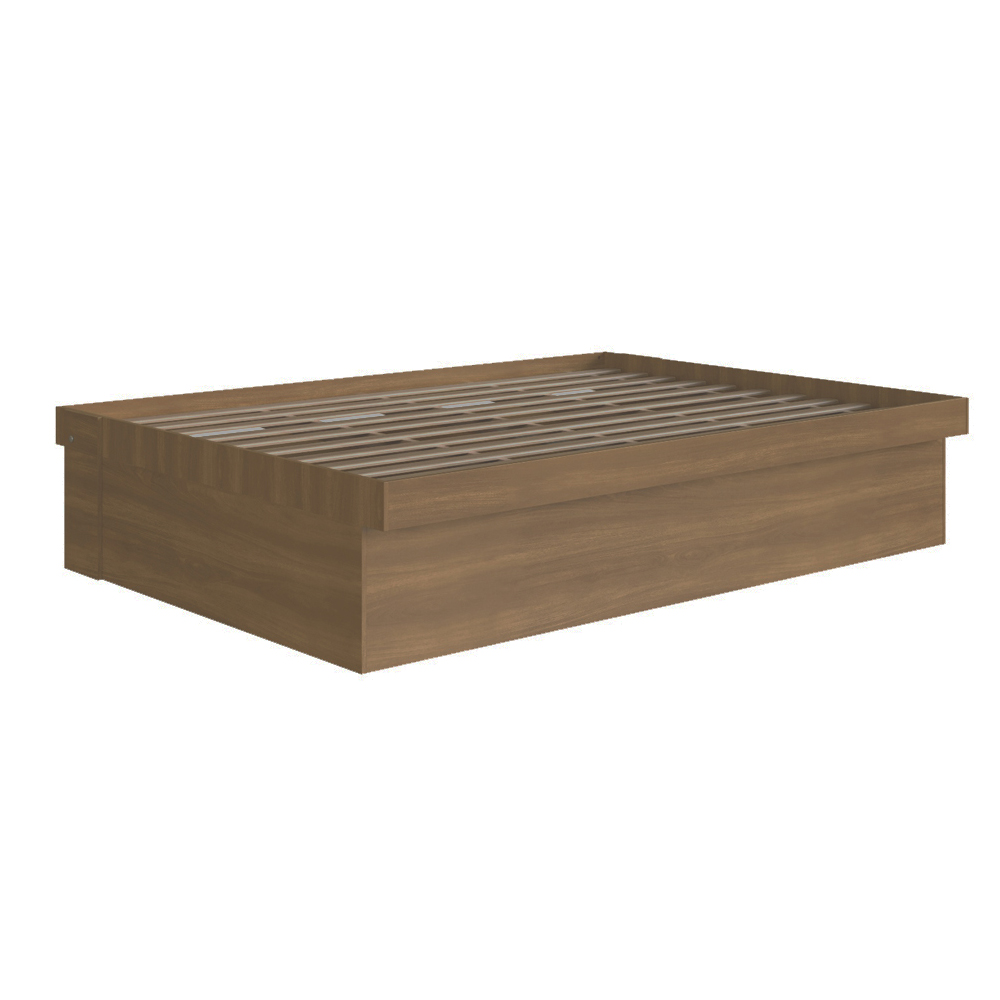Foto 4 pulgar | Cama Matrimonial Abatible Skal Tipo Baúl Café